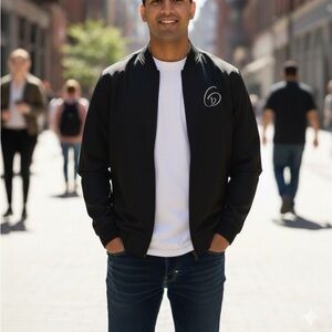 Fabletics Black Men Windbreaker Jacket